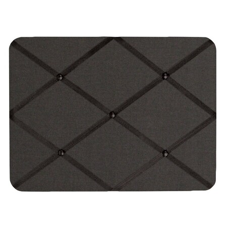 United Visual Products Slim Enclosed Corkboard, 36"x48", Black Alum Frame/Cobalt UVEB3648-BLACK-COBACC